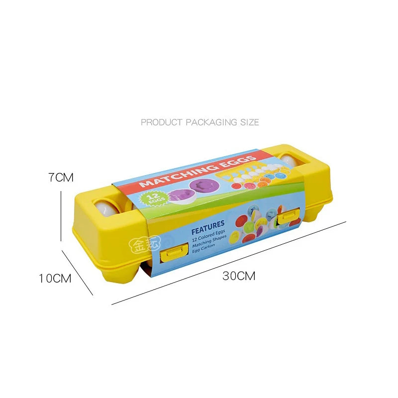 6/12PCS Montessori Huevos inteligentes