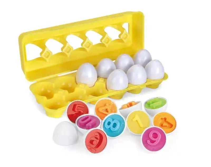 6/12PCS Montessori Huevos inteligentes