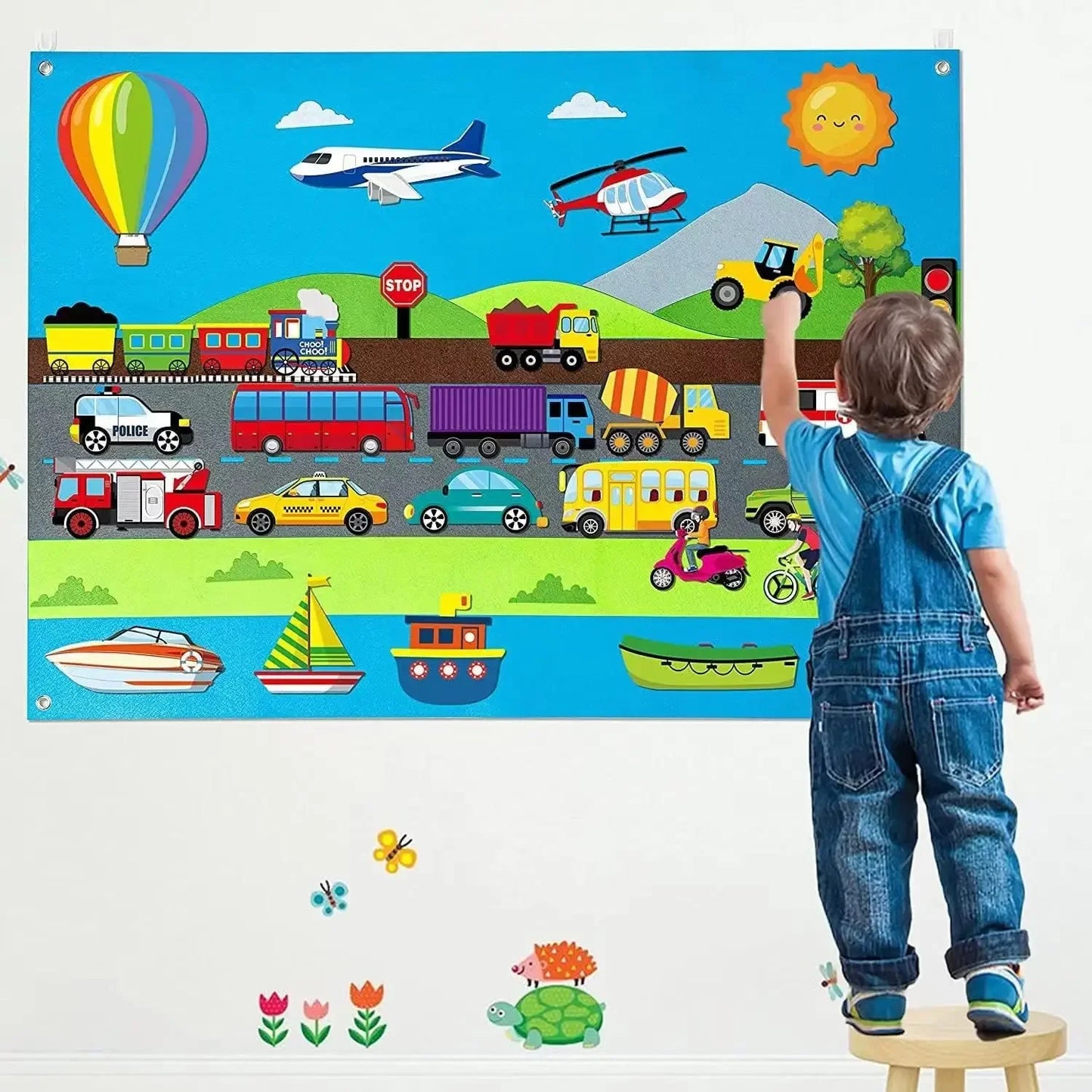 Tablero de cuentos de fieltro