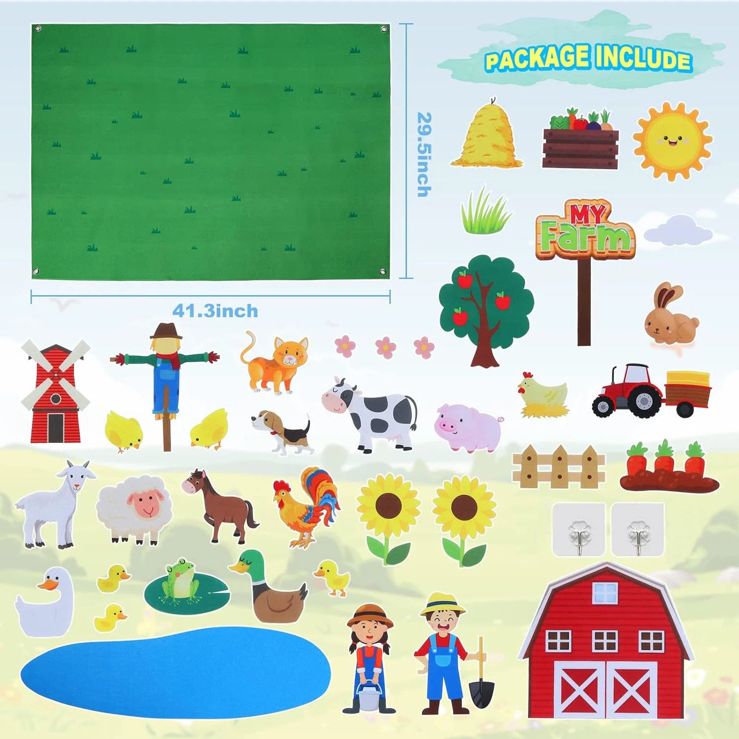 Tablero de cuentos de fieltro