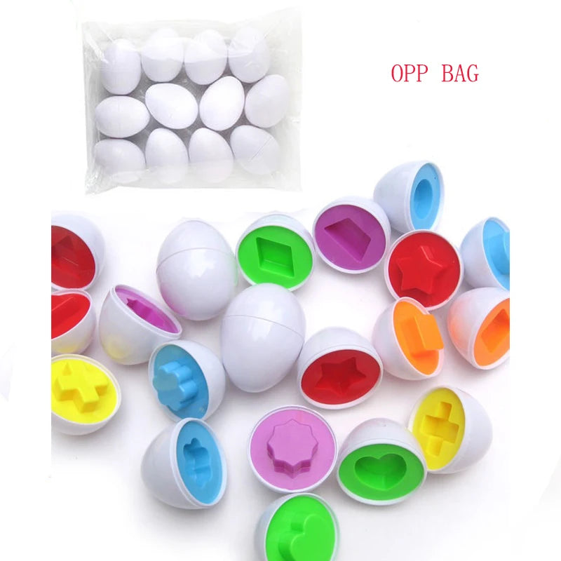 6/12PCS Montessori Huevos inteligentes