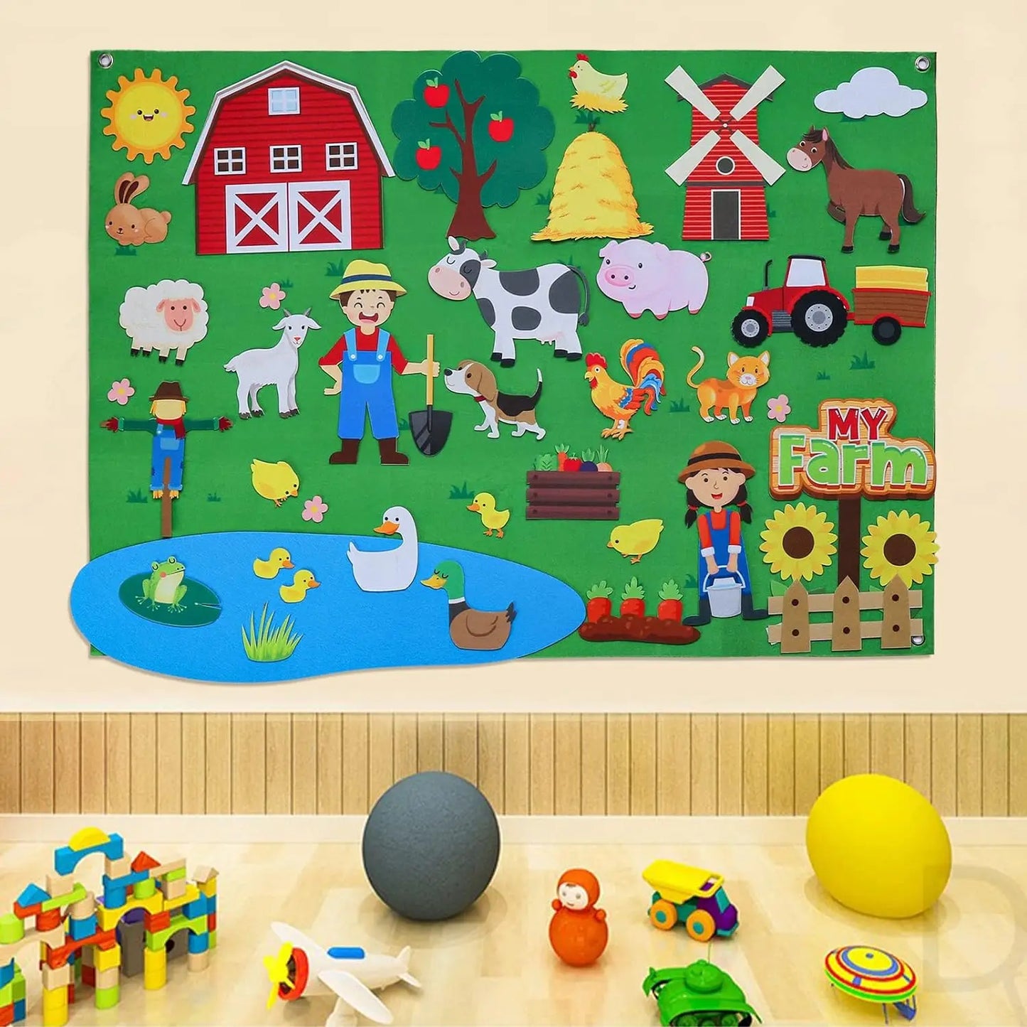 Tablero de cuentos de fieltro