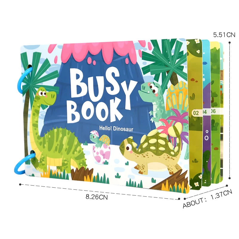 Rompecabezas Montessori ,Libro de palabras para Educación temprana para niños ,Ilustración con Pegatinas