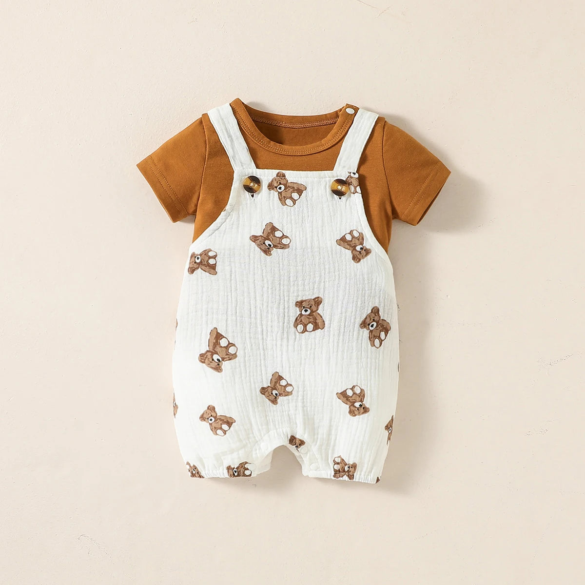 Conjunto de mono y camiseta de Verano