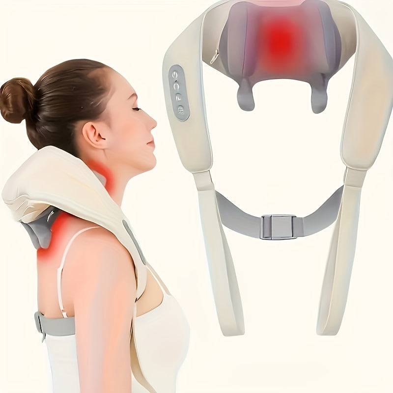 Relajador Cervical Pro-Z™ | Masajeador de Cuello con Calor Infrarrojo y Pulsos EMS