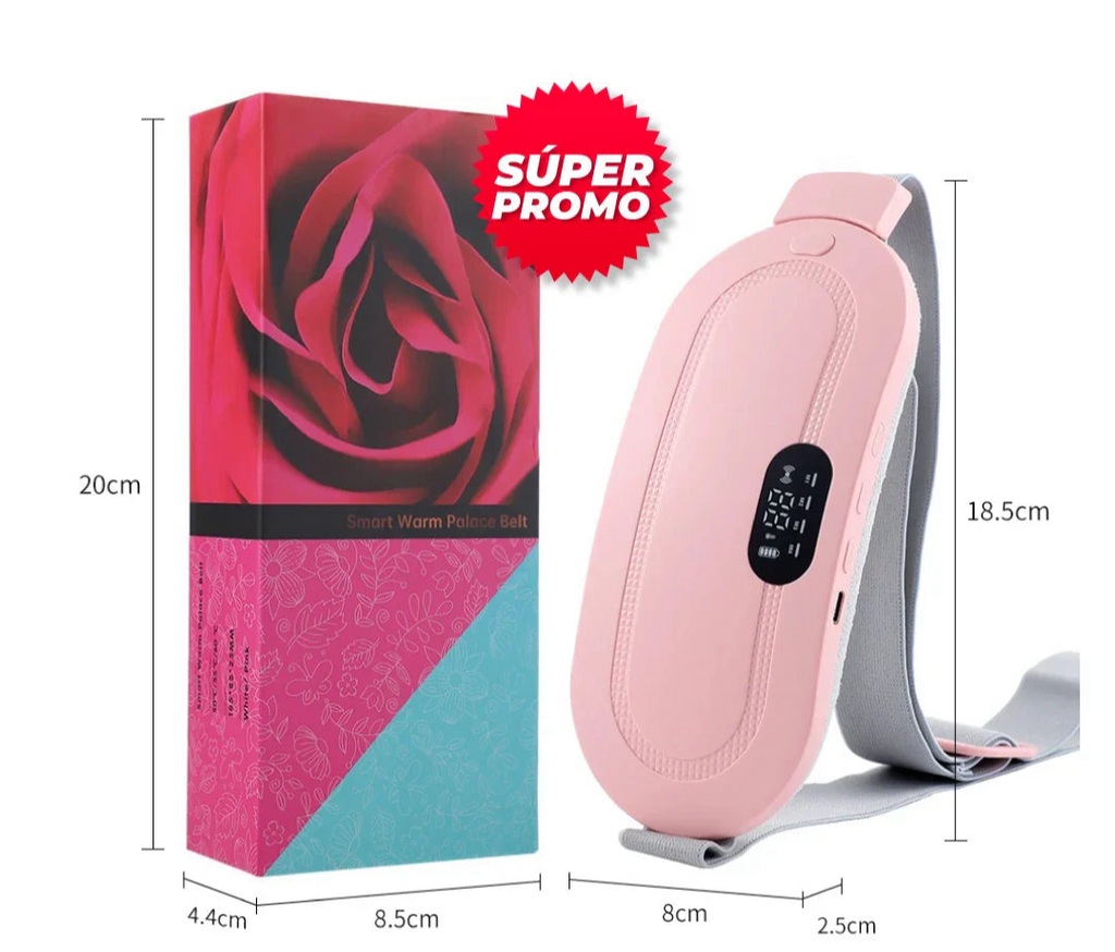Cinturón de calor y masaje para el dolor menstrual.