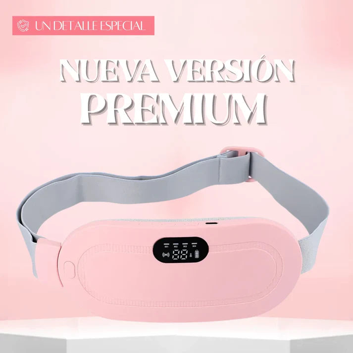 Cinturón de calor y masaje para el dolor menstrual.