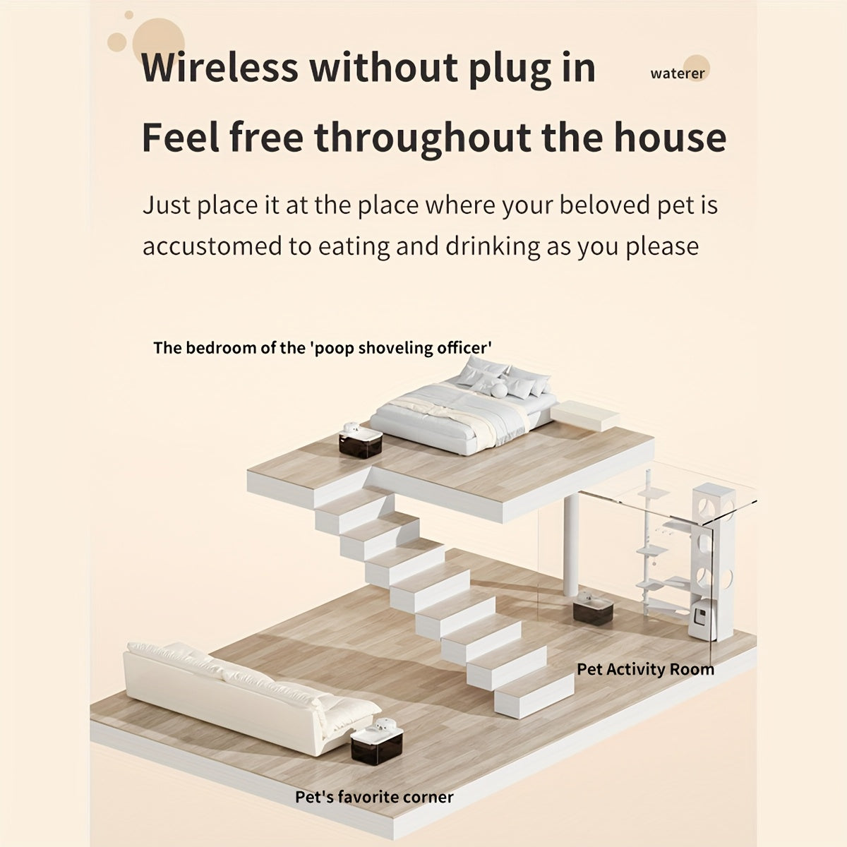 Fuente inalambrica para mascotas AquaPaws® oferta limitada