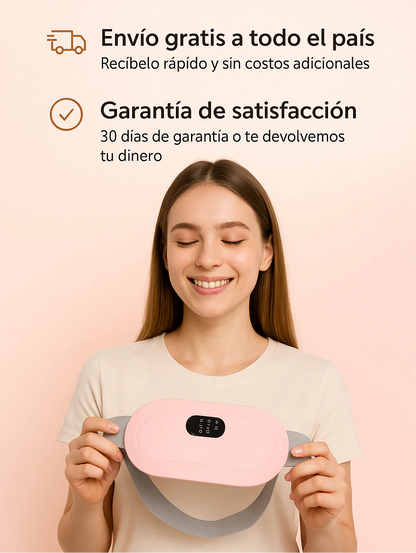 Cinturón de calor y masaje para el dolor menstrual.