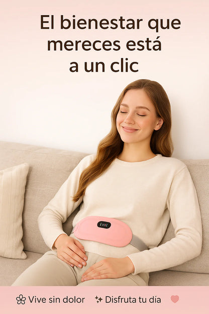 Cinturón de calor y masaje para el dolor menstrual.
