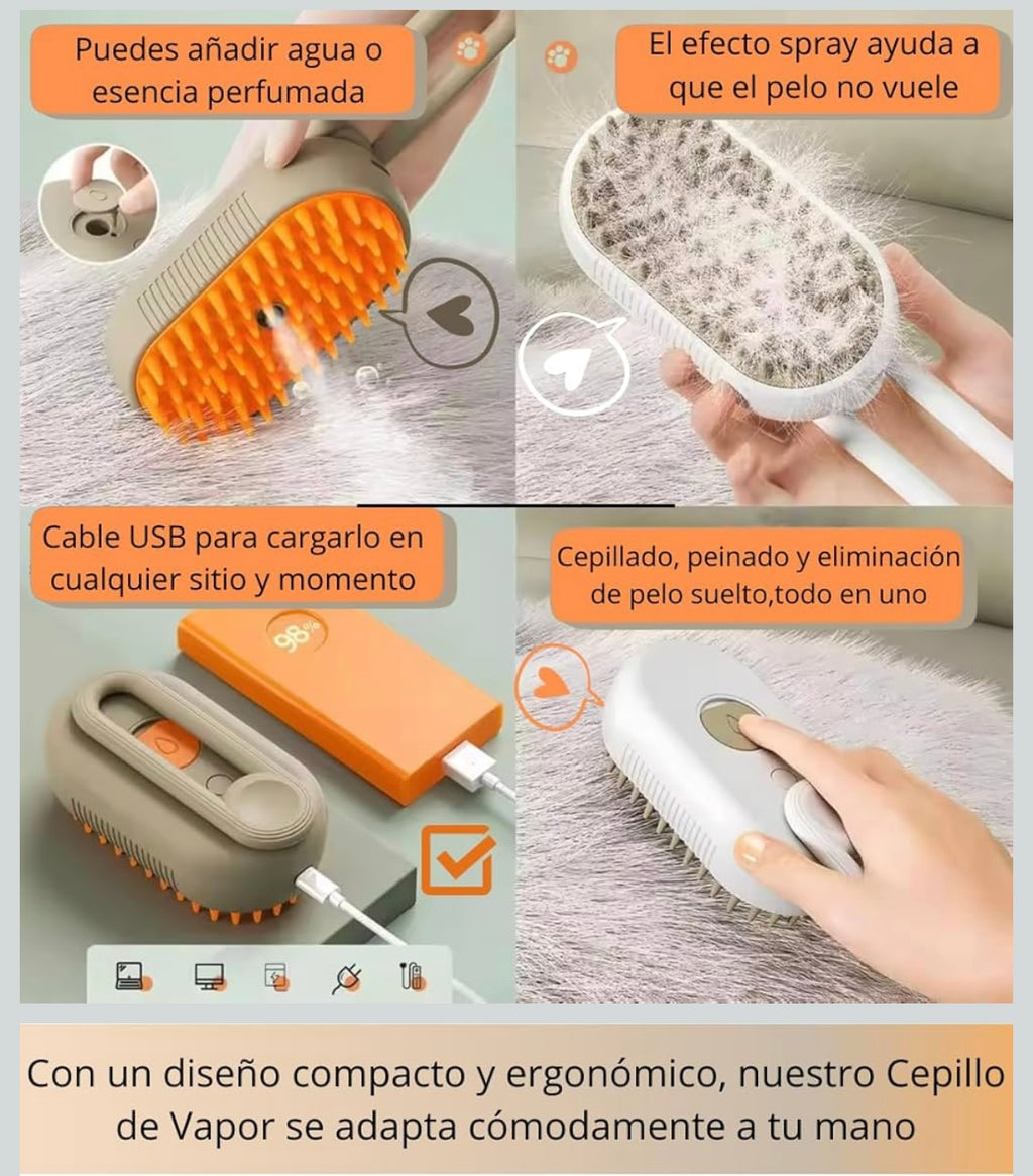 Cepillo eléctrico de vapor para mascotas PetGo® oferta exclusiva