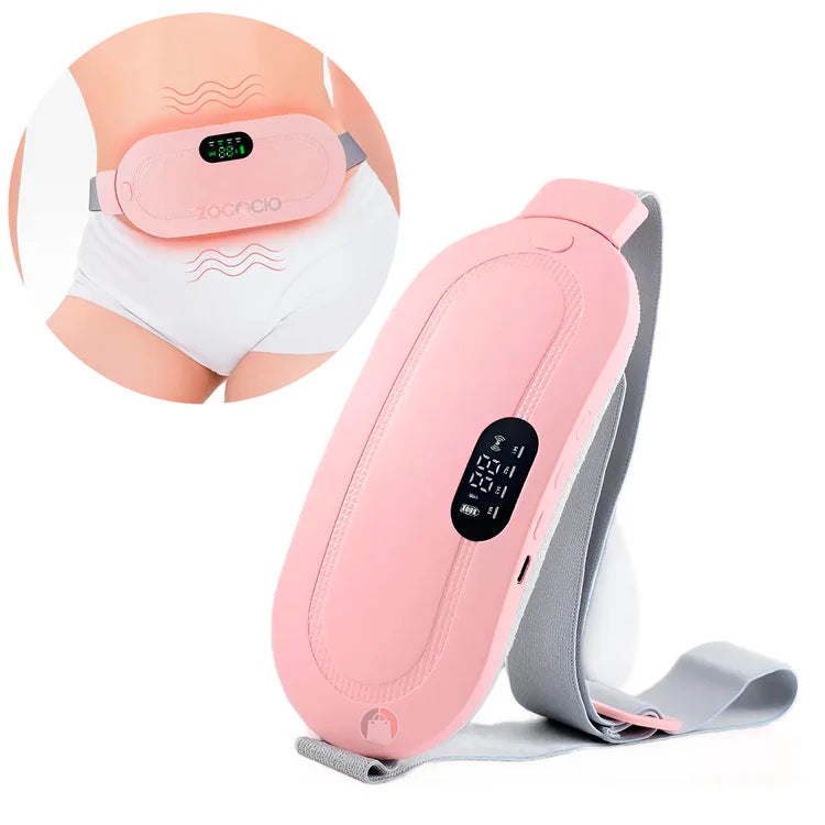 Cinturón de calor y masaje para el dolor menstrual.