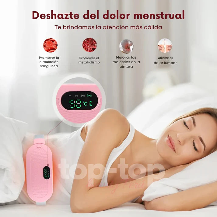 Cinturón de calor y masaje para el dolor menstrual.