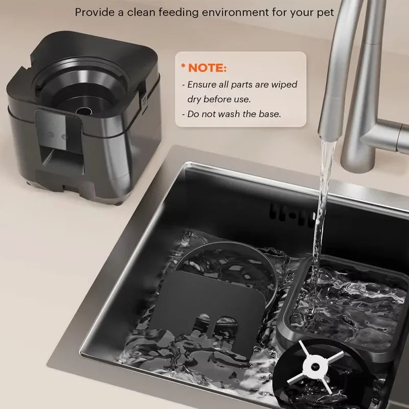 Dispensador de comida inteligente para mascotas🐾🤖, con alimentación lenta y control cuantitativo de comidas.2L