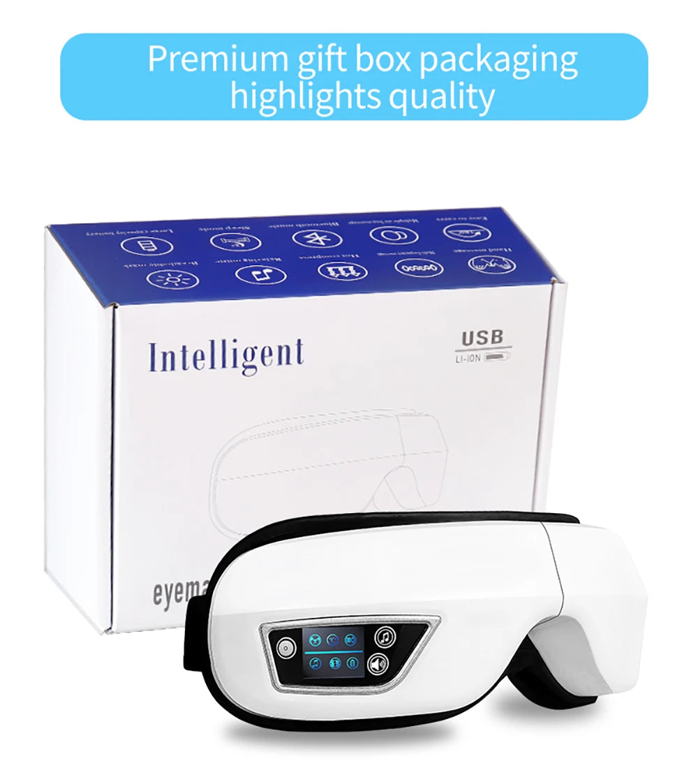 Entspannendes Augenmassagegerät mit Wärme und Bluetooth: Die ultimative Lösung gegen Augenbelastung