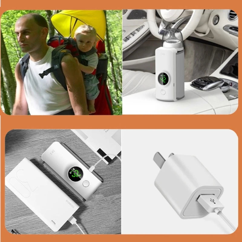 Calentador de biberones portatil